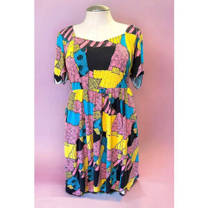 Torrid Plus Size 2 Disney Nightmare Before Christmas Sally Costume Cosplay Dress